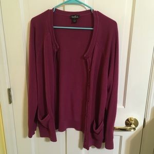Cozy Purple Cardigan